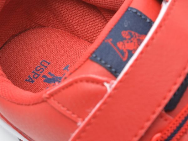 Pantofi sport US POLO ASSN rosii, CAMERON WT, din piele ecologica