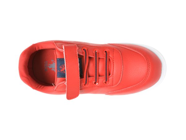 Pantofi sport US POLO ASSN rosii, CAMERON WT, din piele ecologica