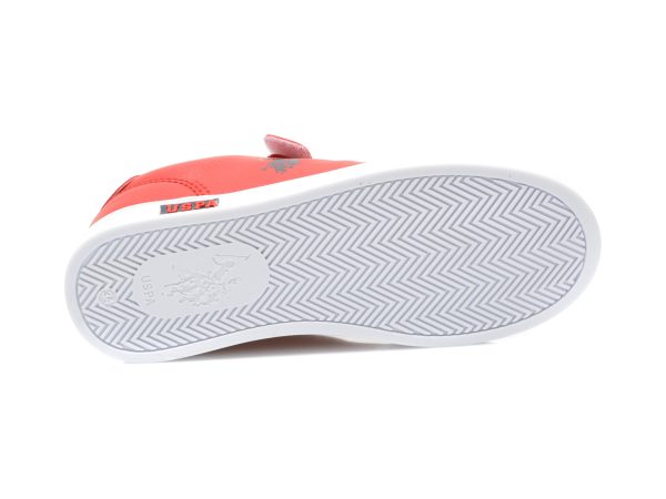 Pantofi sport US POLO ASSN rosii, CAMERON WT, din piele ecologica