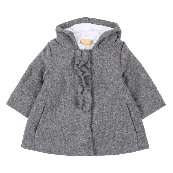 Palton copii Chicco, gluga, gri, 82318