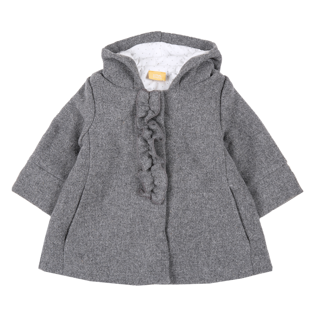 Palton copii Chicco, gluga, gri, 82318