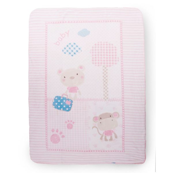 Patura bebelusi Kikka Big Fantasia Pink 110 x 140 cm