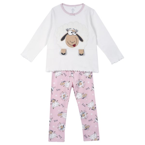 pijama-ml-122_34307_1_1603658296.jpg Pijama copii Chicco, bluza si pantalon, alb, 31334