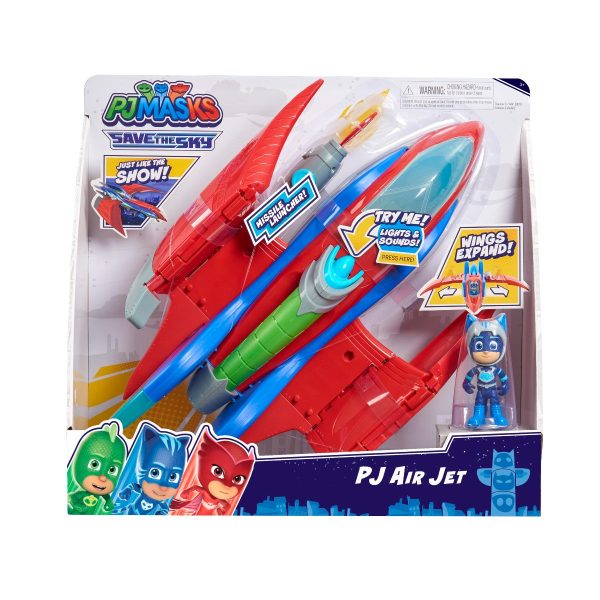 Set de joaca cu figurina Pj Masks Air Jet, Catboy