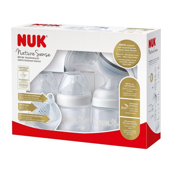 Pompa pentru san manuala cu accesorii Nuk Nature Sense Jolie