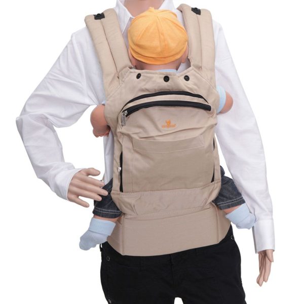port-bebe_cangaroo_babypack_kaki_blue.jpg Port-bebe Cangaroo Babypack kaki/blue