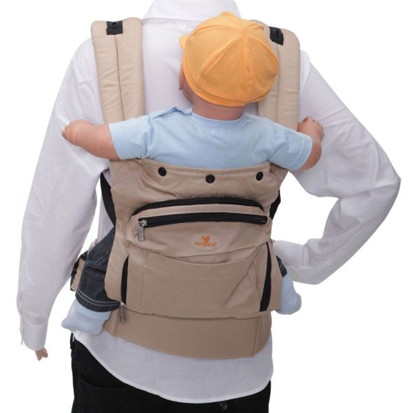 port-bebe_cangaroo_babypack_kaki_blue_3.jpg Port-bebe Cangaroo Babypack kaki/blue