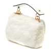 Poseta ALDO alba, FRARECAN100, din material textil