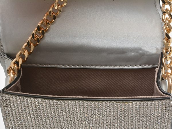 Poseta ALDO argintie, CELASIEN040, din material textil