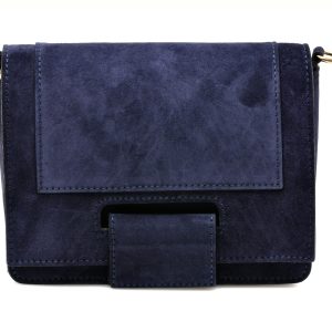 Poseta EPICA bleumarin, AA489, din piele intoarsa