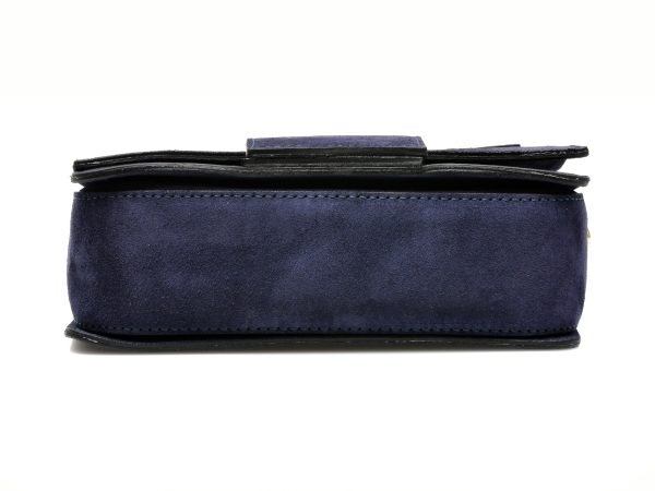 Poseta EPICA bleumarin, AA489, din piele intoarsa