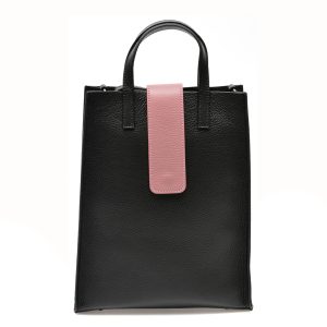 Poseta FLAVIA PASSINI neagra, AA479, din piele naturala