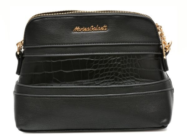Poseta MARINA GALANTI neagra, 1CY1, din piele ecologica