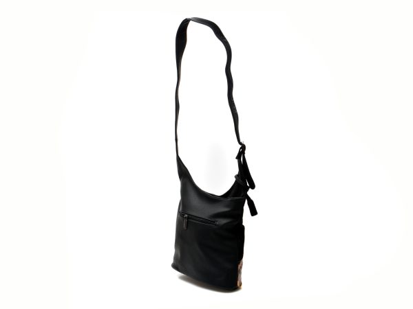 Poseta REMONTE neagra, Q0701, din piele ecologica