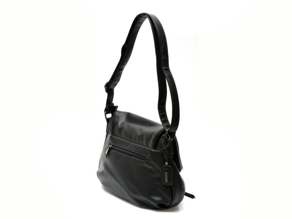 Poseta RIEKER neagra, H1117, din piele ecologica