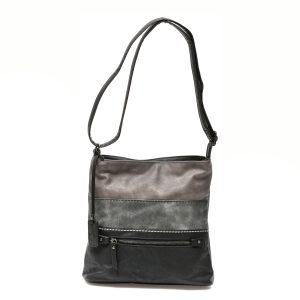 Poseta RIEKER neagra, H1301, din piele ecologica
