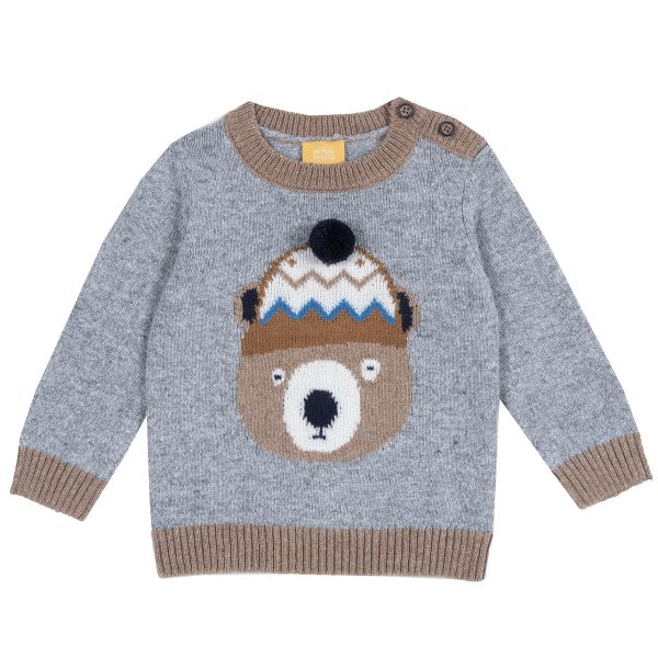 Pulover copii Chicco, gri inchis, 69454