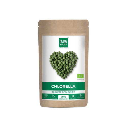 Chlorella tablete ecologice 250g/500tb | Rawboost