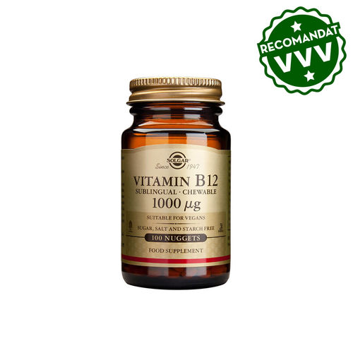 recomandat-vvv-solgar-vitamin-b12-1000-100tab.jpg Vitamina B12 1000mcg 100 tablete masticabile | Solgar