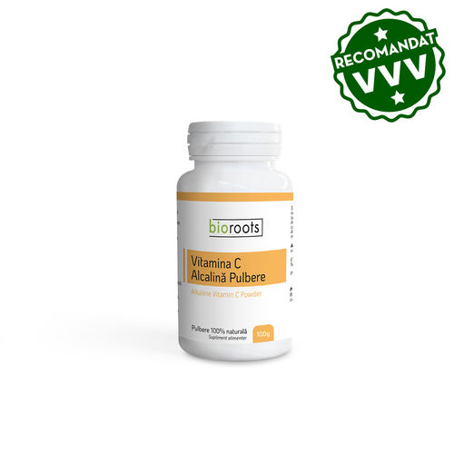 recomandat-vvv-vitamina-c-alcalina-pulbere.jpg Vitamina C Alcalină pulbere 100% naturală, 100g | Bioroots