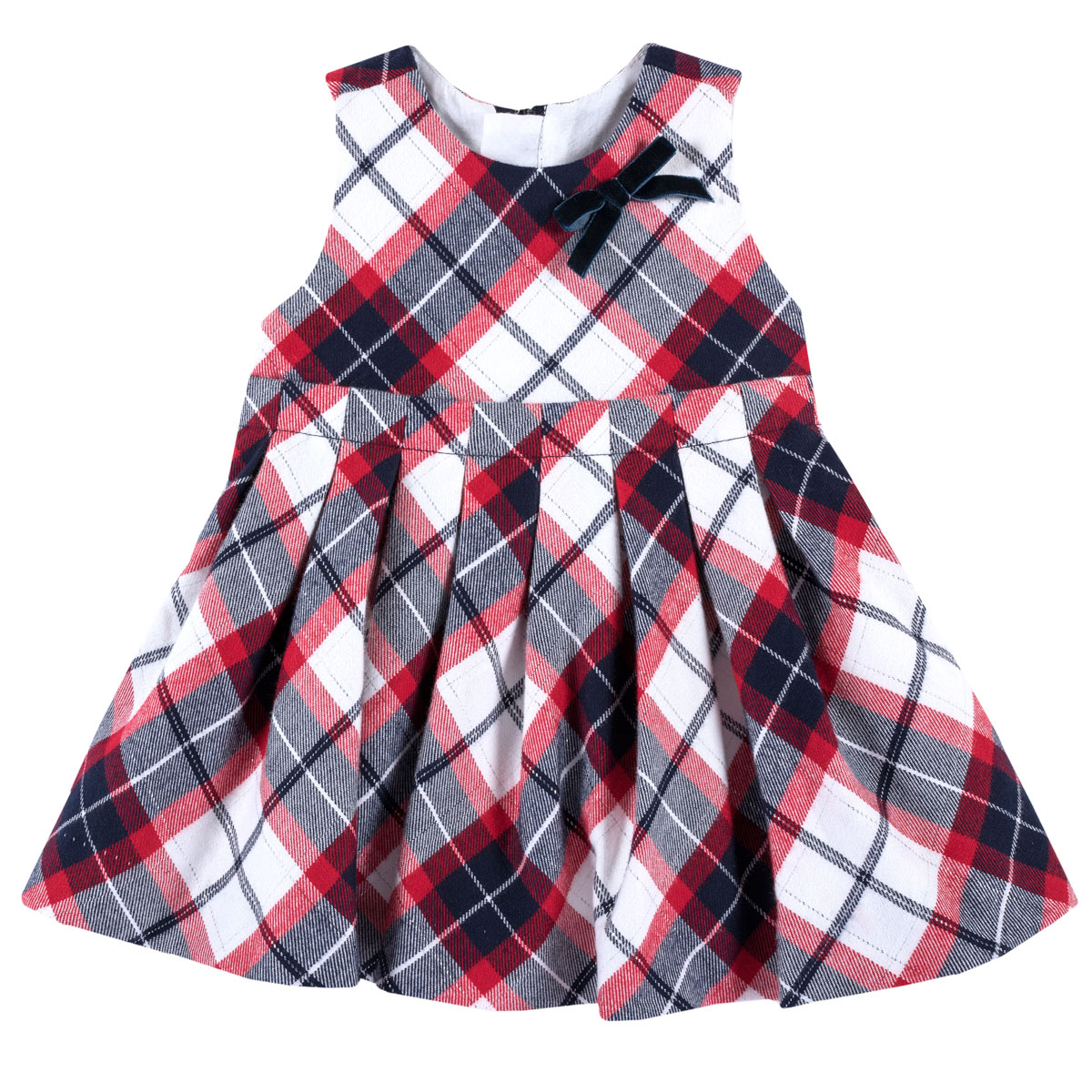rochie-fm-86_26425_1_1565771092.jpg Rochie copii Chicco, sarafan ecosez, alb cu rosu, 03525