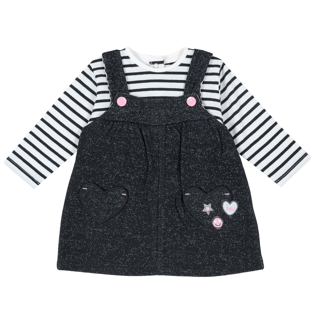 rochie-ml-86_27783_1_1566469294.jpg Rochie copii Chicco, maneci lungi si bretelute, inimioare aplicate, 03501