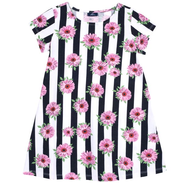 Rochita copii Chicco, fara maneci, alb cu negru, 03487
