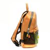 Rucsac FLAVIA PASSINI galben, J32043, din piele ecologica
