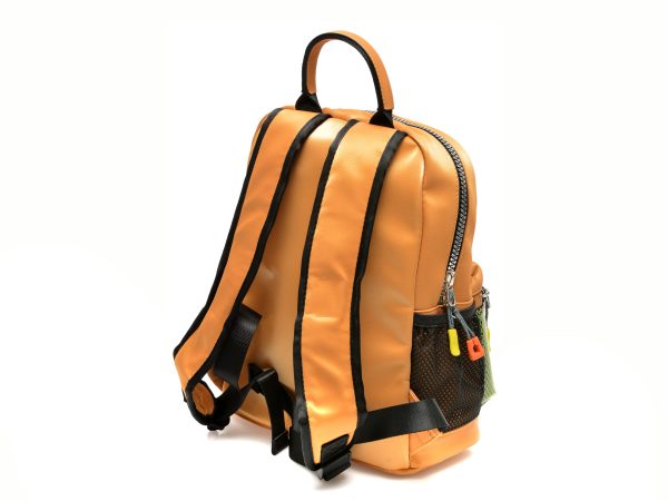 Rucsac FLAVIA PASSINI galben, J32043, din piele ecologica