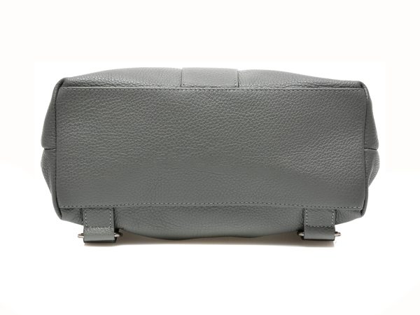 Rucsac FLAVIA PASSINI gri, AA477, din piele naturala