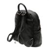 Rucsac MARIO FERRETTI negru, BB75, din piele naturala