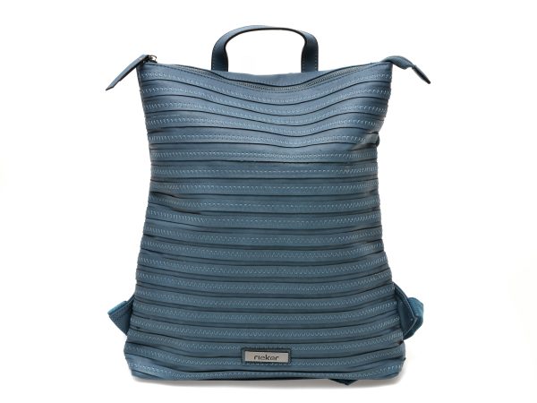 Rucsac RIEKER albastru, H1075, din piele ecologica