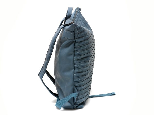 Rucsac RIEKER albastru, H1075, din piele ecologica