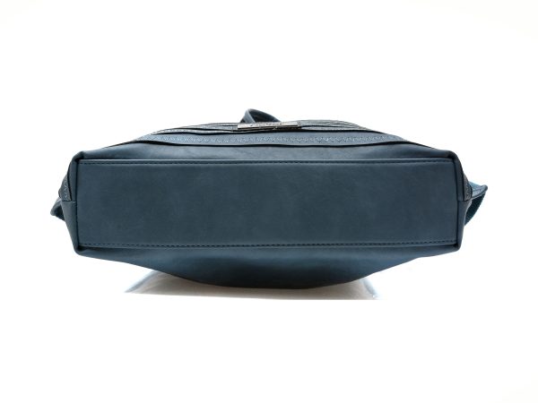 Rucsac RIEKER albastru, H1075, din piele ecologica