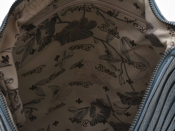 Rucsac RIEKER albastru, H1075, din piele ecologica
