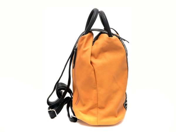 Rucsac RIEKER galben, H1085, din piele ecologica