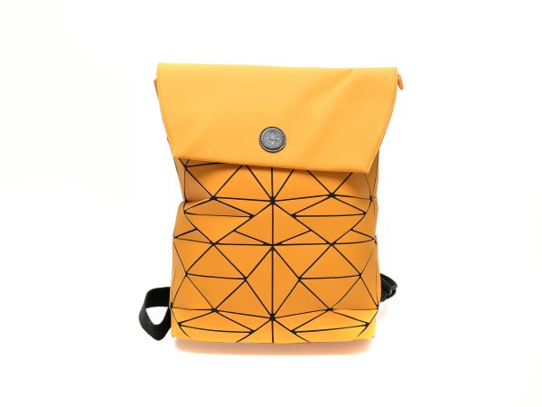 Rucsac RIEKER galben, H1391, din piele ecologica