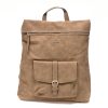 Rucsac RIEKER gri, H1079, din piele ecologica
