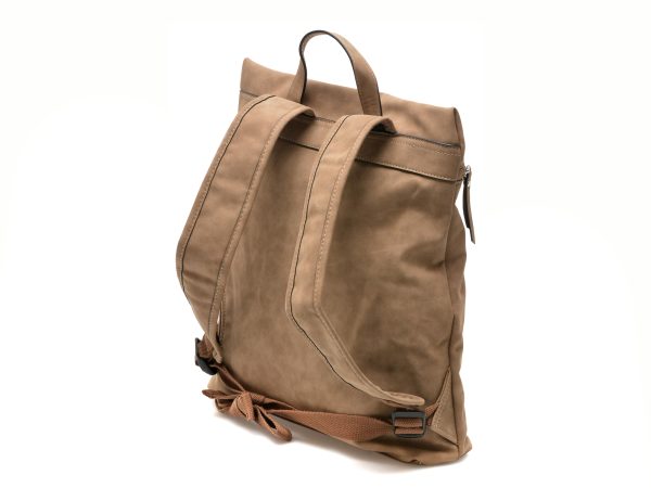 Rucsac RIEKER gri, H1079, din piele ecologica