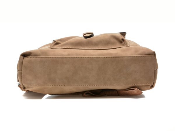 Rucsac RIEKER gri, H1079, din piele ecologica