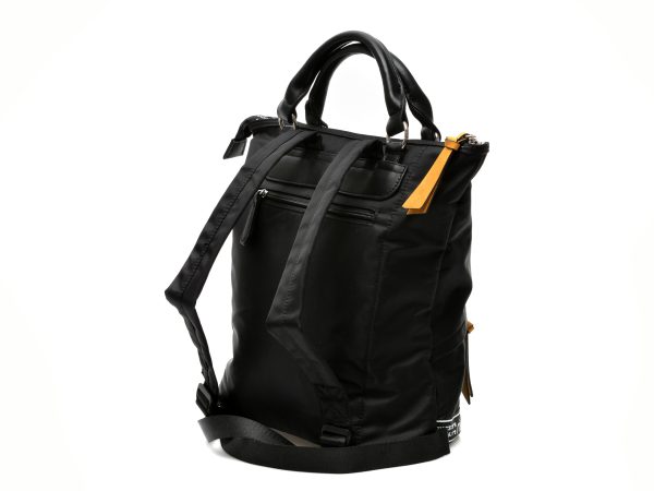 Rucsac RIEKER neagra, H1078, din piele ecologica