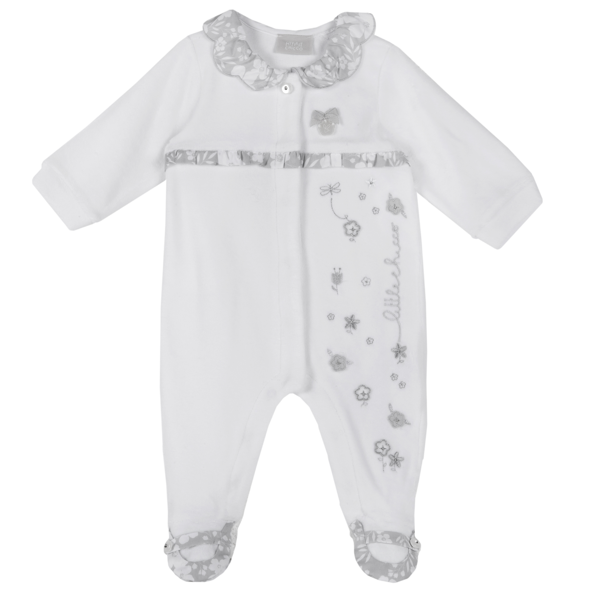 Salopeta bebe Chicco, alb, 02075