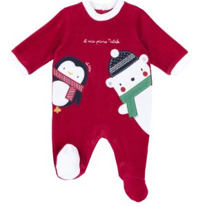 Salopeta copii Chicco pentru Craciun, 02220-61XMS, Rosu