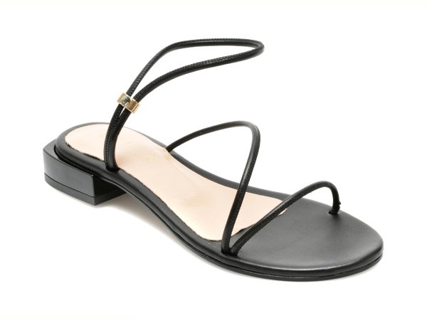 Sandale EPICA negre, 209, din piele naturala