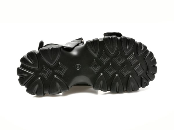 Sandale GRYXX negre, 21265, din piele naturala