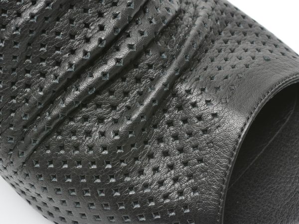 Sandale IMAGE negre, 101053, din piele naturala