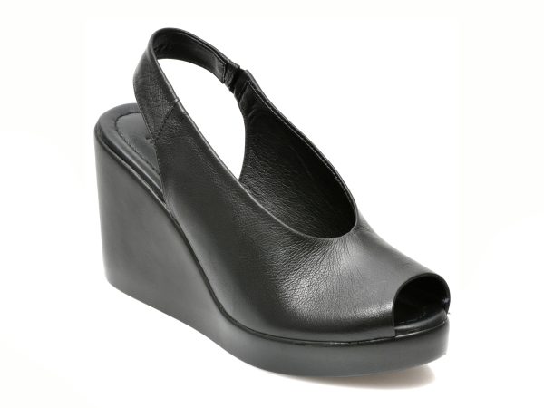 Sandale MARIO ROSSI negre, 3879401, din piele naturala