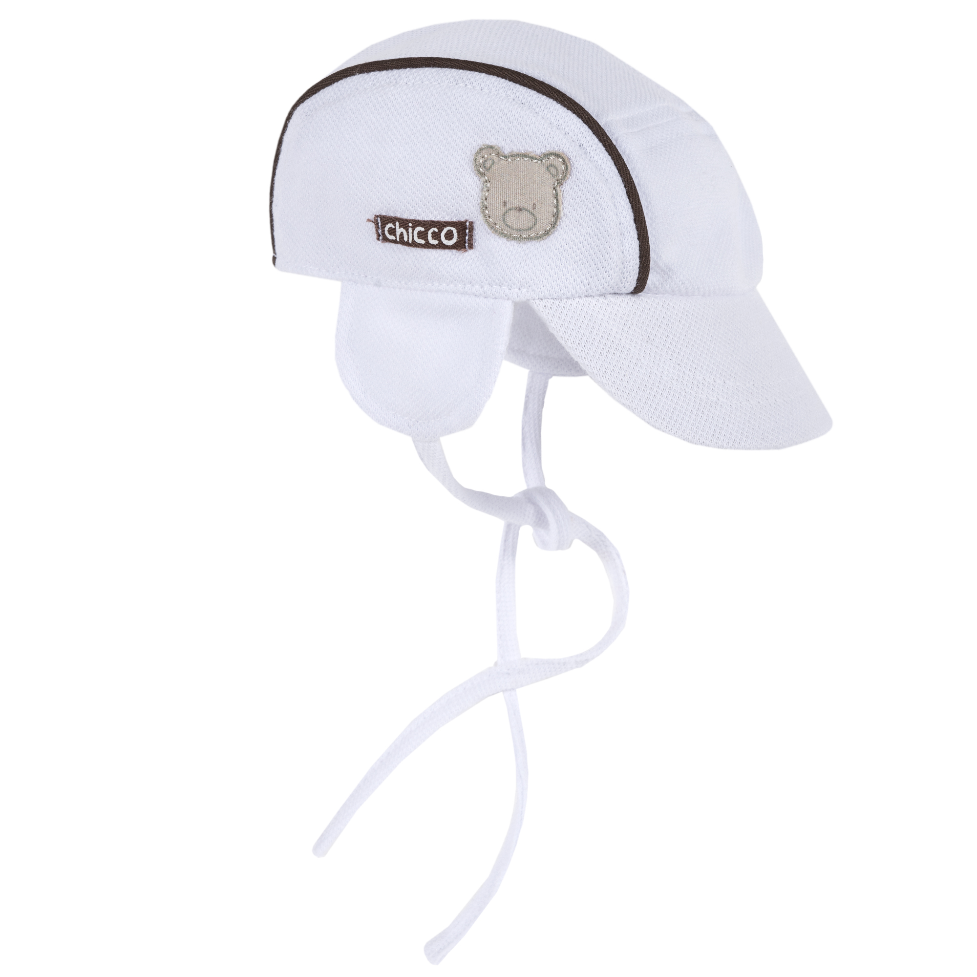 sapca-cu-urechi-44_24760_1_1554458635.jpg Sapca pentru copii Chicco Baseball, alb cu model, 04434
