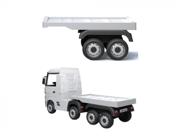 Semiremorca pentru camion electric Mercedes Actros Alb