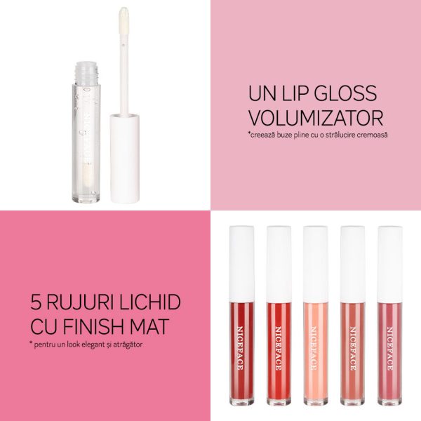 set-5-rujuri-mate-lichide-1-lip-gloss-niceface8406758.jpg Set 5 Rujuri Mate Lichide + 1 Lip Gloss NICEFACE